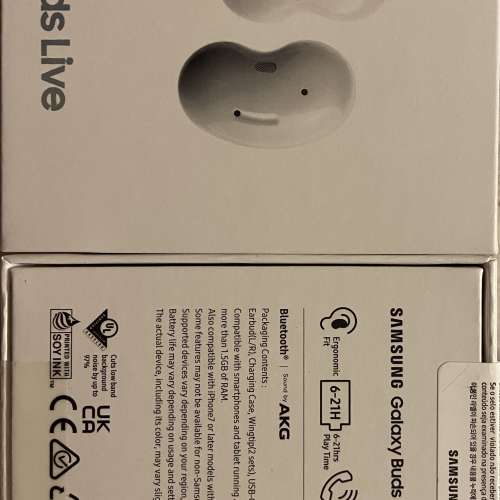 全新未拆盒三星Samsung Galaxy Buds Live白色行貨