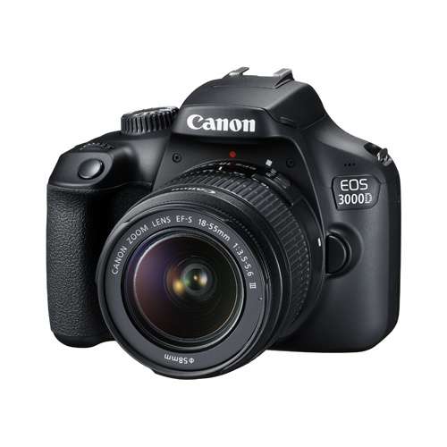 全新 Canon EOS 3000D連EF-S 18-55mm f/3.5-5.6 III 套裝 (水貨)