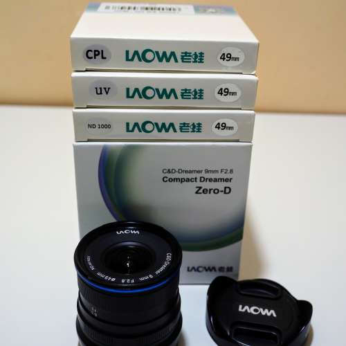 Laowa CF 9mm F2.8 連三塊原裝濾鏡