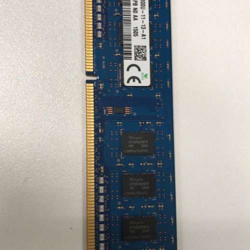 SK 單面1條 4GB DDR3 1600 PC3 12800U Ram PC