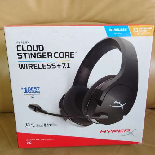 HyperX Cloud Stinger Core Wireless 7.1 無線遊戲耳機(黑) (PS5 / PS4 / PC)