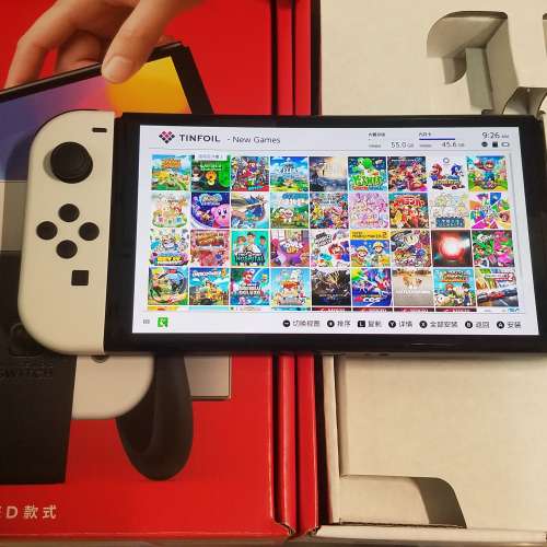 全新switch OLED大氣層開心！全場最高分近758好評！switch銷量全場第一！最新8源獨...
