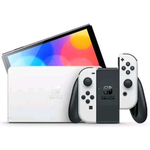 現貨] 任天堂 Nintendo Switch 遊戲主機 (OLED款式) 白色/紅藍色 香港行貨
