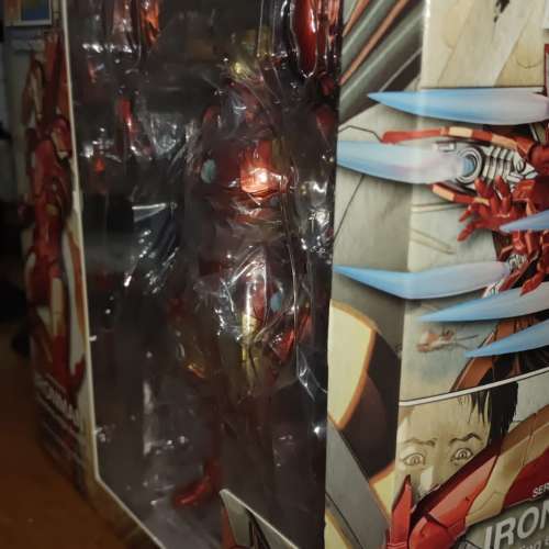 kaiyodo marvel figure  no.013 iron man bleeding edge armor  action figure