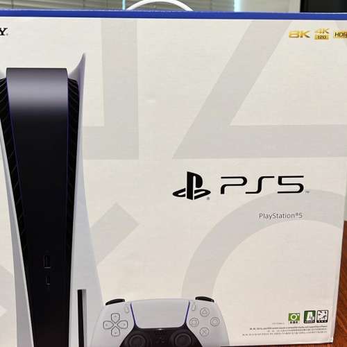全新 Sony PS5 PlayStation 5 光碟版（單手制，Disc version) - CSL 贈品，香港行貨...