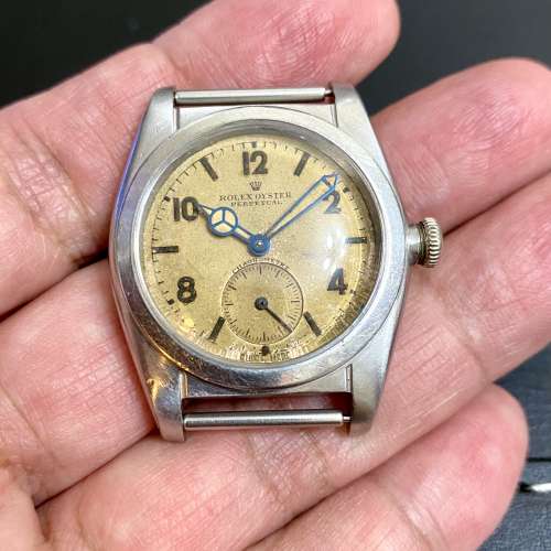 Rolex ref.3133 Chronometer 古董勞力士 極初期小三針 天文台自動官財 三文魚色錶...