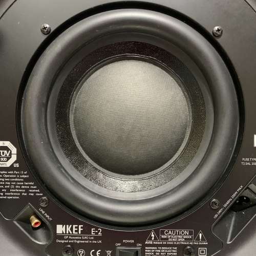 90 new KEF E2 8" subwoofer Egg E305 二手或全新揚聲器, 影音產品