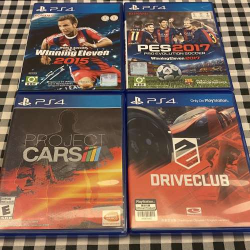 Sony PS4 came 原廠遊戲碟 行貨 95%新 共4隻遊戲 全部有盒齊說明書 合完美主義者