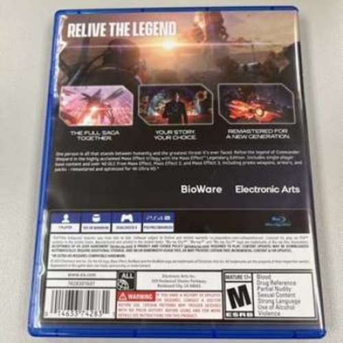 PS4 質量效應 傳奇版 Mass Effect Legendary Edition