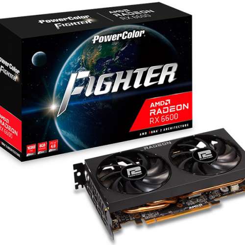 全新 未開封 有盒 Radeon RX6600  8GB GDDR6 128-bits 7nm