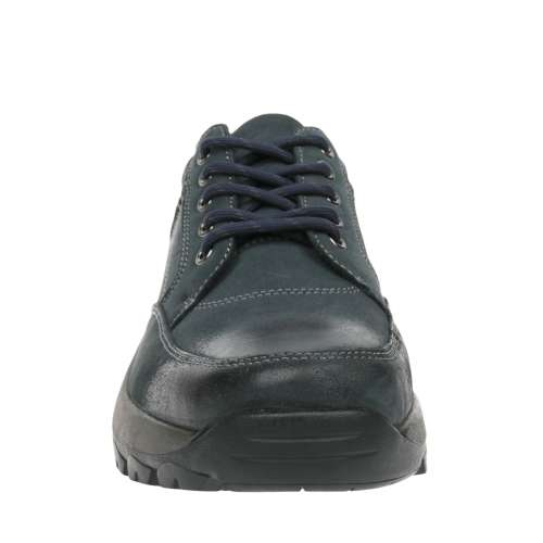 全新100%真皮 有最新memory foam彈性軟墊 超好著 南美名牌 Navy blue 男裝鞋SIZE 4...