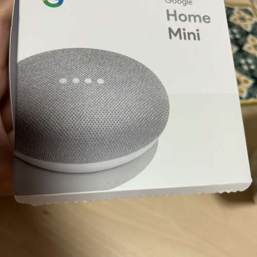 全新Google Home mini (Chalk) 無線藍芽喇叭+AI智能助理，智能家居適用