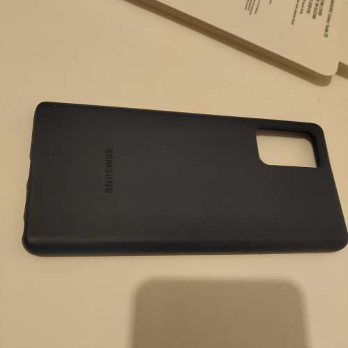 原廠Samsung Note 20 薄型背蓋（矽膠材質）手機套，黑色有盒