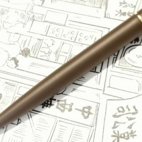 Montblanc 70/80 年代萬寶龍 Noblesse Slimline 棕色唖光原子筆