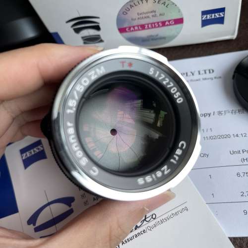 Zeiss C Sonnar T* 50mm F1.5 zm Leica m mount
