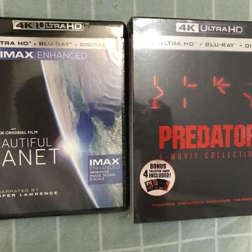 全新未開封 4k UHD Bluray 套裝及碟