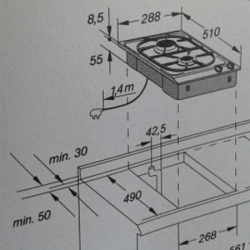 GAGGENAU VG232 歐洲頂級嵌入式雙頭煤氣爐 尊貴身份象徵交換 MacBook Pro 15" i7 T...
