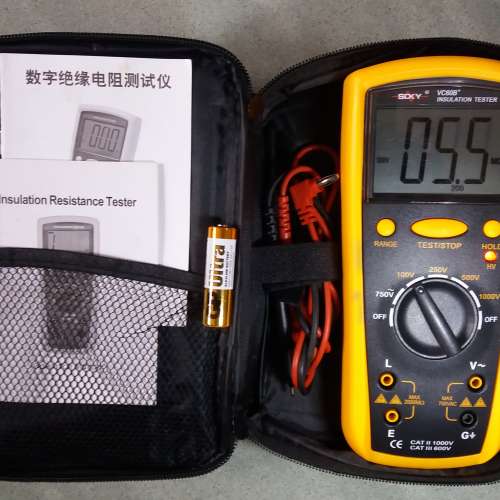 SDKY VC60B+  Insulation Resistance Tester， 絕緣電阻測試錶 .