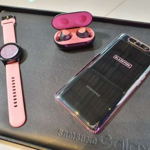 熱賣點 旺角店全新 Samsung galaxy watch active Black-pink  Special version R500