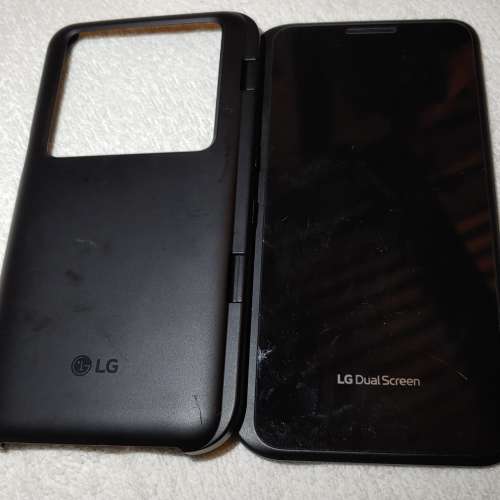 LG V50 ThinQ 原裝副屏幕一個 鏡面小裂 $100