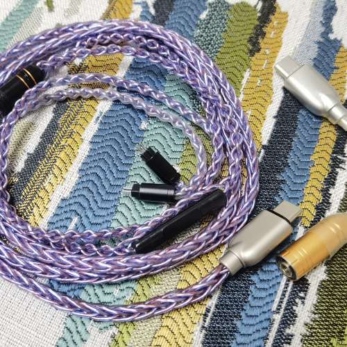 粗芯7N單晶銅鍍銀合拼升級線耳機線 2.5mm3.5mm4.4mm mmcx 0.78cm a2dc pentacon ipx