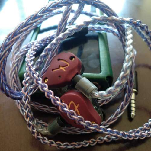 粗芯7N單晶銅鍍銀合拼升級線耳機線 2.5mm3.5mm4.4mm mmcx 0.78cm a2dc pentacon ipx