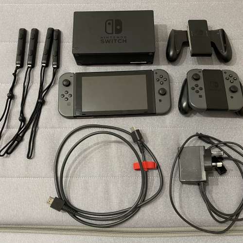 Nintendo Switch 初代灰色 ＋ 另一對手制 (有盒)