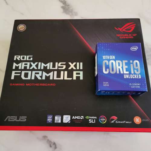 Intel Core i9 10900KF + ROG Maximus XII Formula