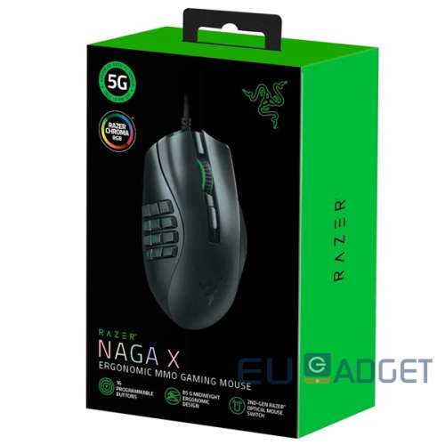 Razer 雷蛇 Naga X RGB 人體工學MMO遊戲滑鼠
