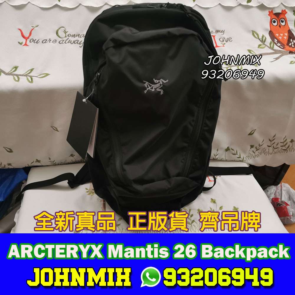 買賣全新及二手戶外活動, 單車及運動- 全新黑色ARCTERYX Mantis 26