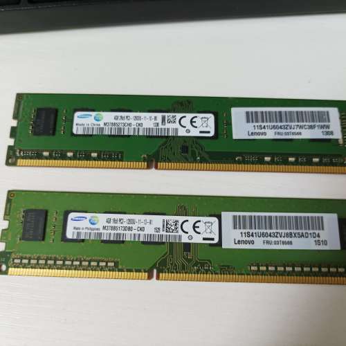 Samsung DDR3-1600 8GB （4GB RAM x 2 ）desktop RAM