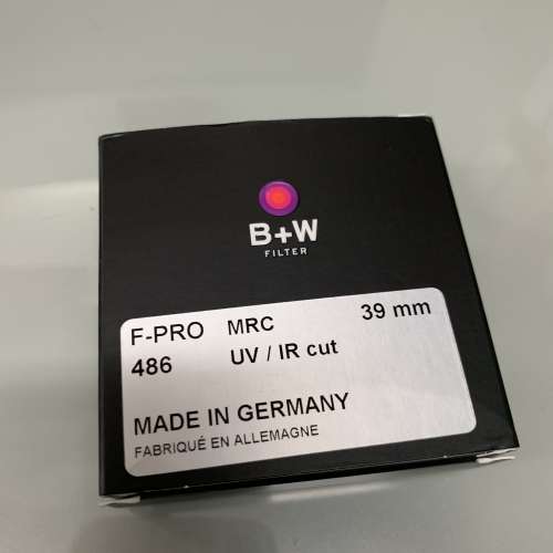 B+W UV / IR cut filter 39mm （合小八妹用）