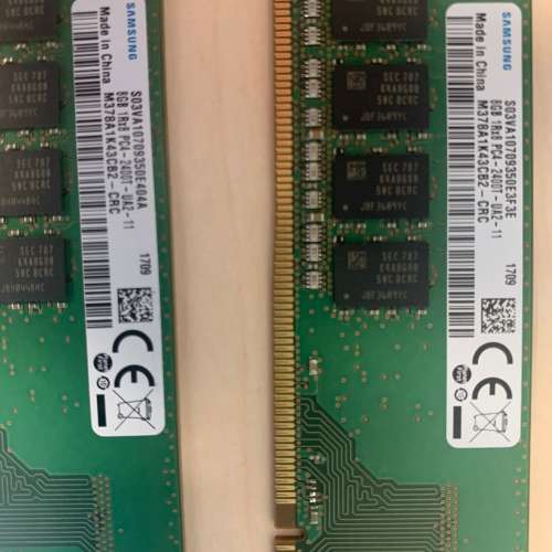 DESKTOP RAM  DDR4 Samsung  PC 4-2400T 8G X 2