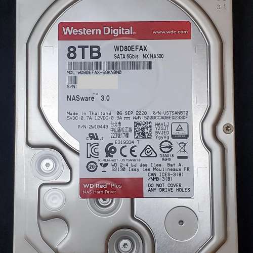 WD Red Plus Harddisk 3.5" 8TB