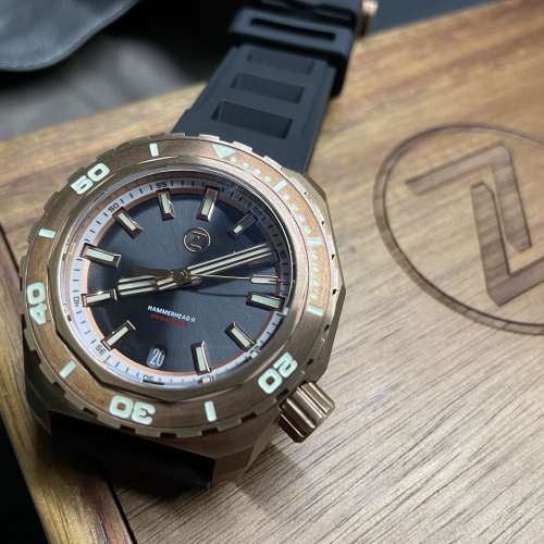 Zelos Hammerhead 2 1000M bronze 青銅腕錶