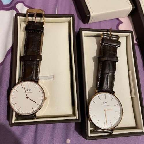 Daniel Wellington DW 手錶 深啡色錶帶 玫瑰金錶面 Rose Gold