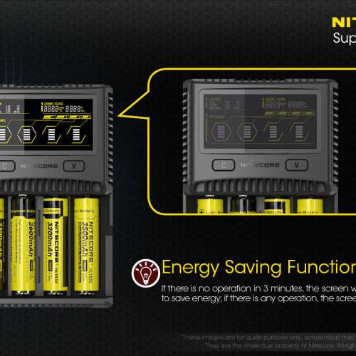 NITECORE SC4 高速智能電池充電器 18650/Li-ion/IMR 最大總充電電流可達6A