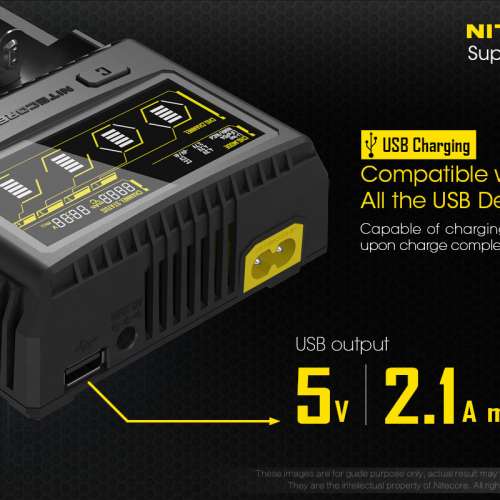 NITECORE SC4 高速智能電池充電器 18650/Li-ion/IMR 最大總充電電流可達6A