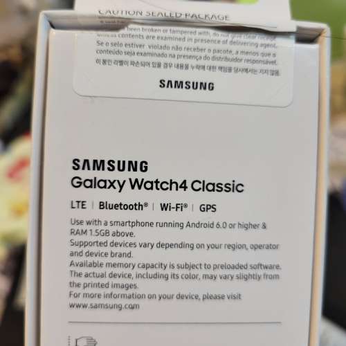 90% New 黑色 Samsung Galaxy Watch4 Classic LTE行貨