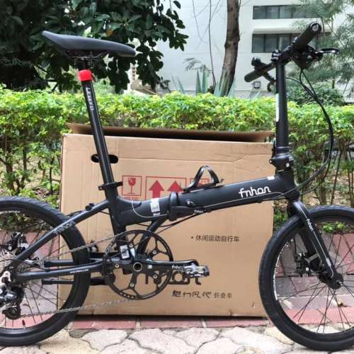 新款 FNHON KA2018 9速 碟剎 20吋 鋁合金 折叠車 送水架前後蛙燈叮叮