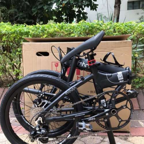 新款 FNHON KA2018 9速 碟剎 20吋 鋁合金 折叠車 送水架前後蛙燈叮叮