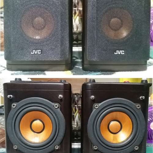 JVC 小喇叭 SP-EXAK1 (WOOD CONE樺木震盆,櫻桃木音箱 )