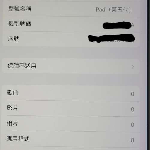 iPad 5 9.7` 32gb wifi 銀色