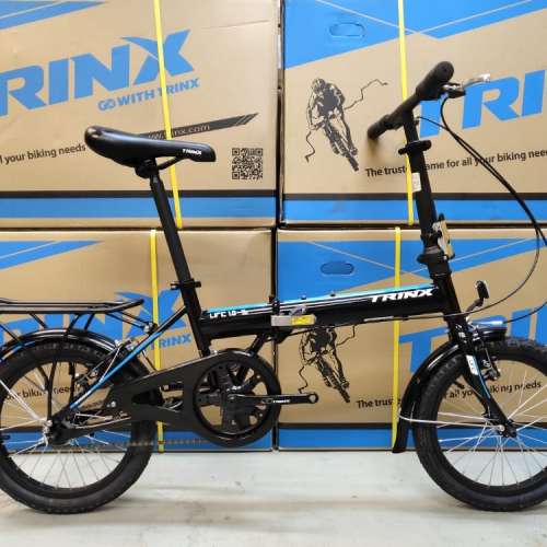 《免費送貨+送頭盔》TRINX LIFE 1.0 - 單速 V剎 16吋 摺疊單車＊超值摺車、代步首選＊