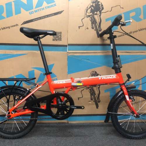 《免費送貨+送頭盔》TRINX LIFE 1.0 - 單速 V剎 16吋 摺疊單車＊超值摺車、代步首選＊