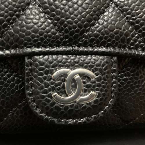 CHANEL Card Holder wallet 卡包 黑銀牛 荔枝皮 魚子醬 有正單 全新100%new