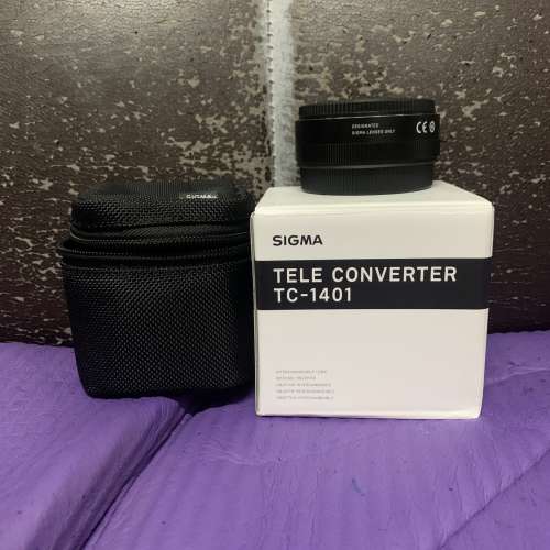 超平 超新淨 全套有盒 Sigma TC-1401 Tele Converter 1.4x Canon Mount