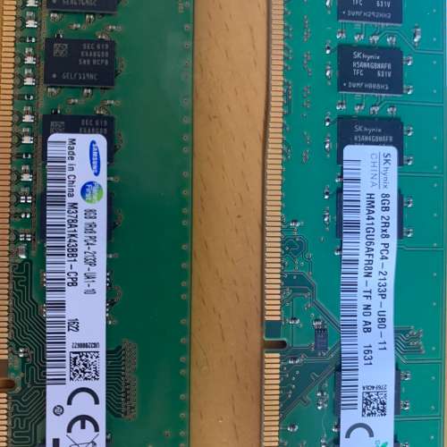 DESKTOP RAM  DDR4 8 G  X 2