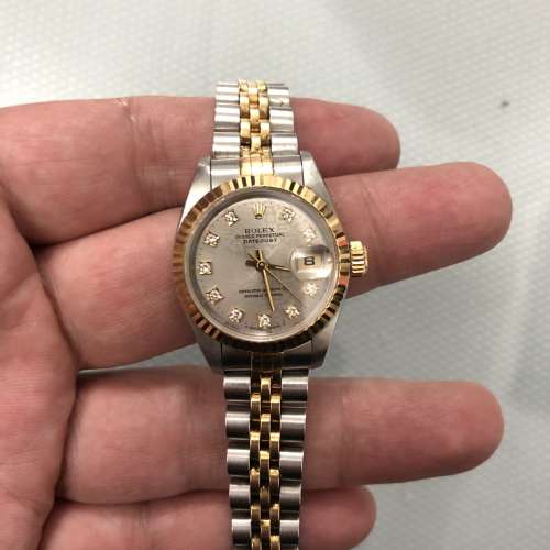 女裝鑽石灰色面 Rolex 79173