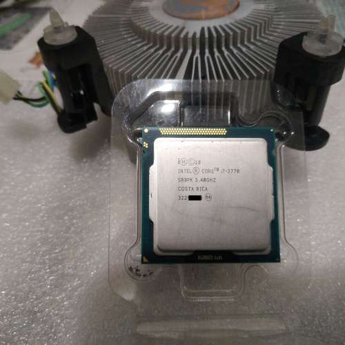 (100% WORK) Intel Core i7-3770 4C/8T LGA 1155 CPU 連原裝銅散熱器
